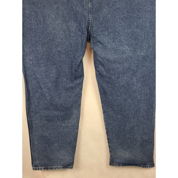 Wrangler Rugged Wear Mens (56 x 30) Big & Tall Blue Jeans Flat Front Medium Wash - Picture 7 of 10
